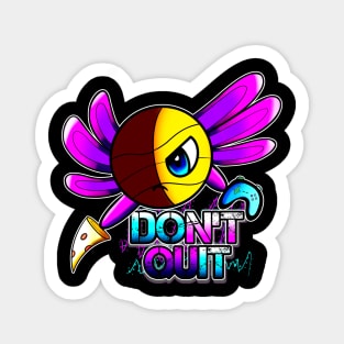 Don't Quit Pizza Gamer Axolotl Basketball Season Kids Teens Graphic Gift Sticker